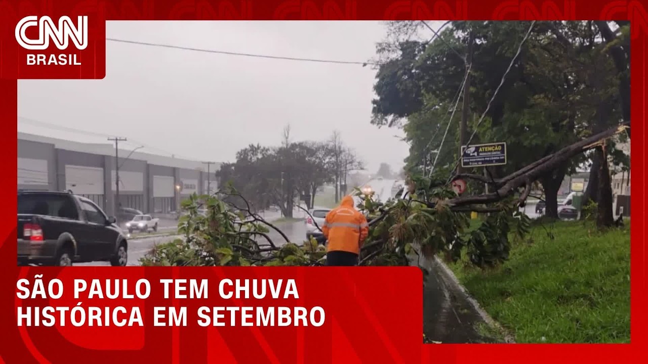São Paulo tem a maior chuva do Brasil e registra setembro histórico | CNN NOVO DIA