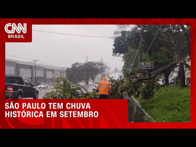 São Paulo tem a maior chuva do Brasil e registra setembro histórico | CNN NOVO DIA