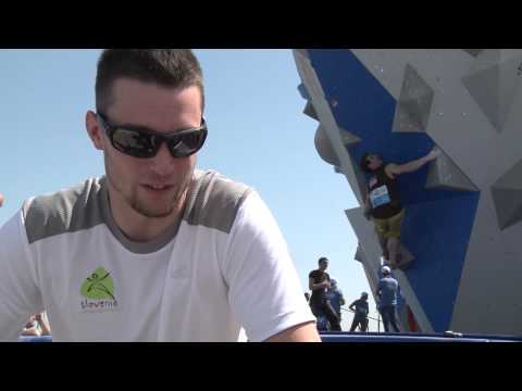 IFSC Climbing World Cup Baku 2014 - Interview with Jernej Kruder