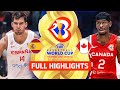 Spain 🇪🇸 vs Canada 🇨🇦 | Full Game Highlights | FIBA Basketball World Cup 2023