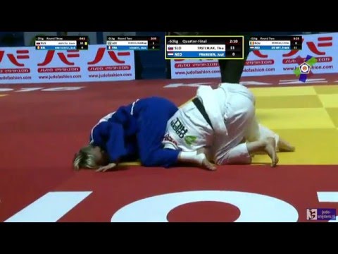 Judo 2016 European Championships Kazan: Trstenjak (SLO) - Franssen (NED) [-63kg] QF