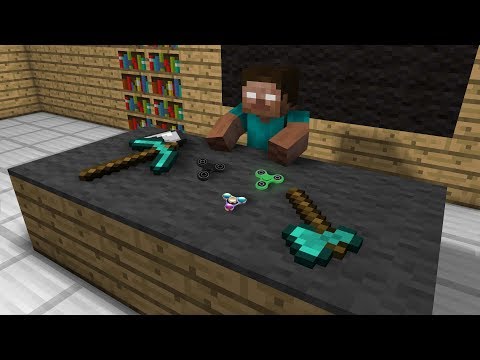 Monster School: Sculpturing fidget spinners: Minecraft animations