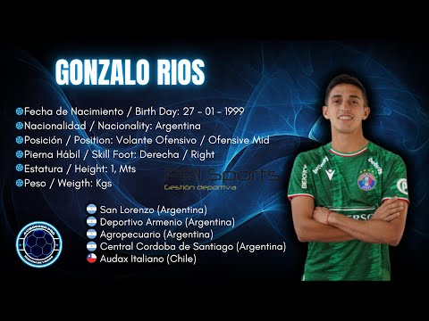 Gonzalo Rios #19 // Volante Ofensivo - Ofensive Midfielder // Audax Italiano 2023