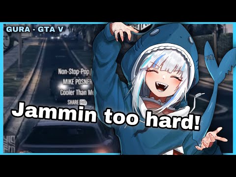 Gura jammin and singing “Cooler than me” in GTA V 🎤