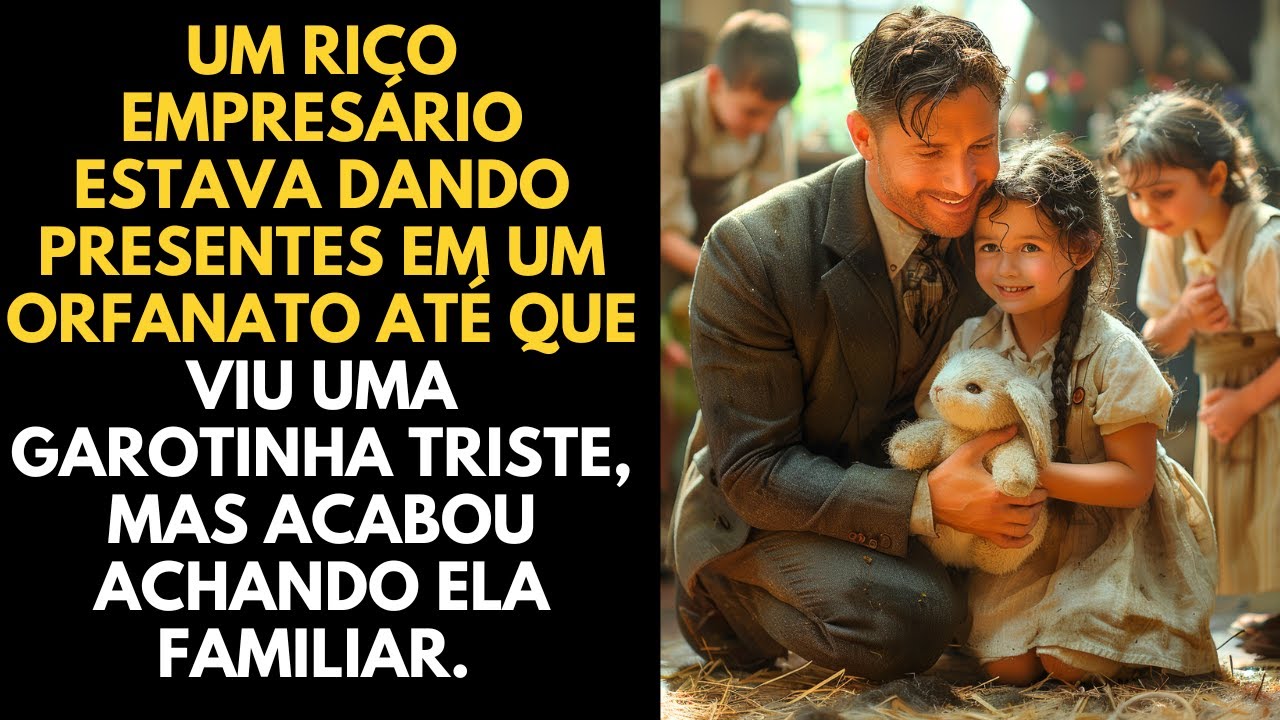 Um rico empresário estava dando presentes em um orfanato até que viu uma garotinha triste, mas...