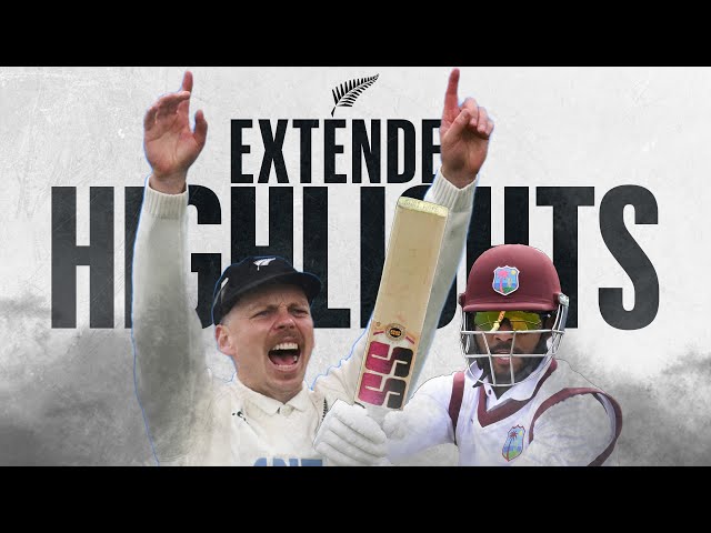 Hope 💯 And Bracewell Wonder Catch | Extended Highlights | New Zealand v West Indies 1st Test Day 4