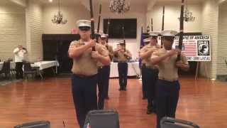 preview picture of video 'Portage High School MCJROTC Honor Guard - NAMJAM Ceremony 2014'