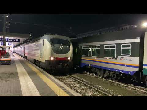 Partenza dell'EuroNight 235 da Milano Porta Garibaldi per Vienna-Monaco