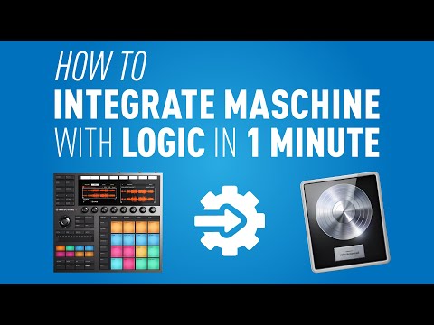 How to integrate Maschine MK3 with Logic Pro (in 1 minute) #maschinemk3 #logicpro #brucemennel