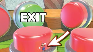 GIANT Mystery Buttons But Only One Lets MARIO Escape (100 Mystery Buttons Parody: 10 GIANT Buttons)