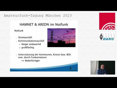 AFU Tagung München 2023, Jürgen Mayer, DL8MA: HAMNET & AREDN im Notfunk