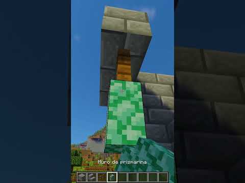 HOW TO MAKE A STATUE WITH A TRIDENT IN MINECRAFT!!  #minecraft #minecraftshorts #shorts