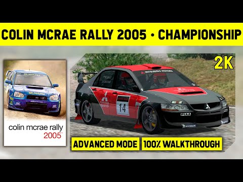 Colin McRae Rally 2005 - Championship - Advanced Difficulty - No Commentary Walkthrough - 1440p