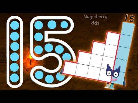 Meet Numberblocks 15 Magic Run - New Adventure Fifteen | Introducing with 15 Number