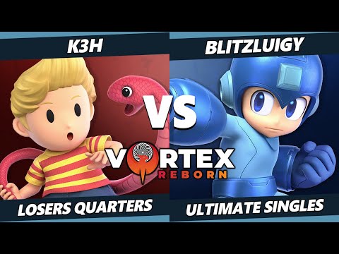 Vortex Legends 12 Losers Quarters - K3H (Lucas) Vs. BlitzLuigy (Mega Man) SSBU Ultimate Tournament