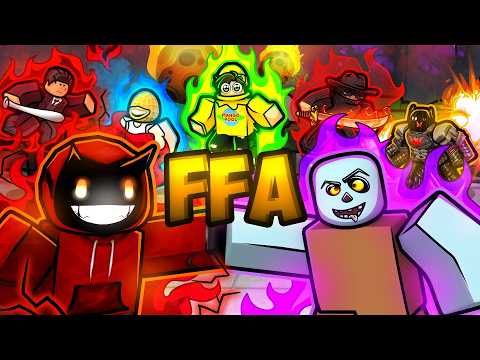 I Was in A YOUTUBER ULTIMATE FREE FOR ALL in ROBLOX The Strongest Battlegrounds...