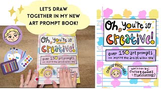 Drawing in my Brand New Art Prompt Book : Oh You're So Creative!