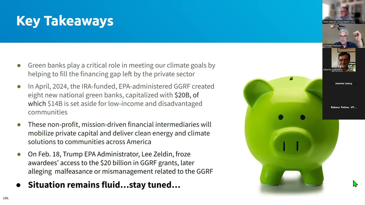 CCL EAT Webinar: Green Banks Project Examples