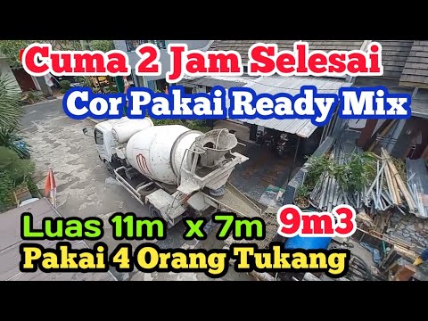 Ready Mix Concrete Costs ⁉️ 7x11m House Completed in Just 2 Hours at a Cost of 11 Million Rupiah