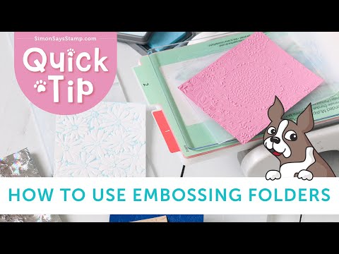 Part of a video titled Quick Tip: How to Use Embossing Folders - YouTube