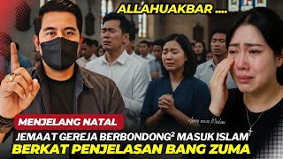 Download lagu ALLAHUAKBAR ‼️Menjelang Natal Jemaat Kristen Berbondong-bondong Masuk Islam Berkat Bang ZUMA mp3