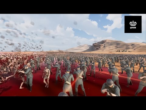20.000 Standard Soldier vs 50.000 Standard Zombie- Ultimate Epic Battle Simulator 2- UEBS 2