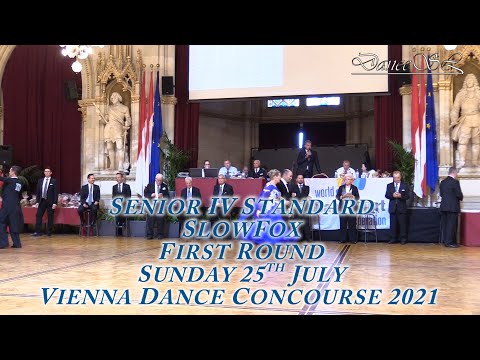 Vienna Dance Concourse 2021 - Senior IV Standard Slowfox WDSF - First Round - 25 July 2021