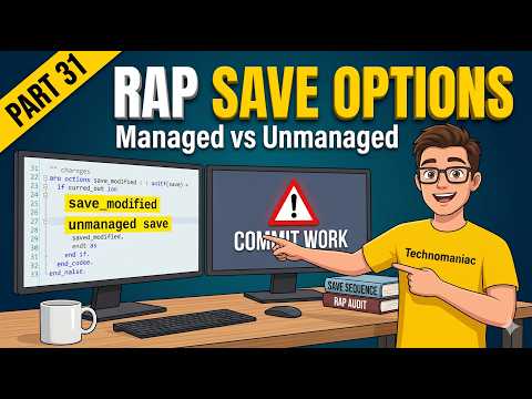 Managed vs Unmanaged Save in SAP RAP: Additional Save | Part 31