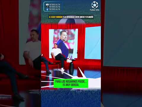El Ogro Fabbiani y la diferencia entre Messi y Di María #futbol #futbolargentino #messi