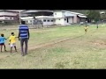 Boy runs backwards in a relay race😂