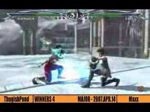 Soul Calibur 3: 04/14/07 W4 ThugishPond vs Maxx