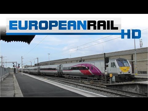 Iarnród Éireann Irish Rail 201 loco 207 +  Enterprise De Dietrich 9001 departs Dublin Connolly
