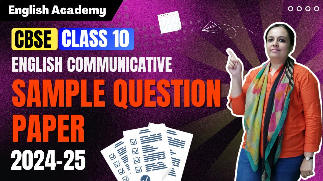 CBSE Class 10 English Communicative SQP (2024-25) With Answers