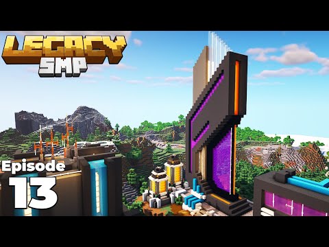 Legacy SMP : Building an AWESOME Nether Portal in Minecraft 1.15 Survival
