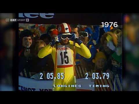 Alpine ski 1976 WC Kitzbuhel, Franz Klammer Downhill