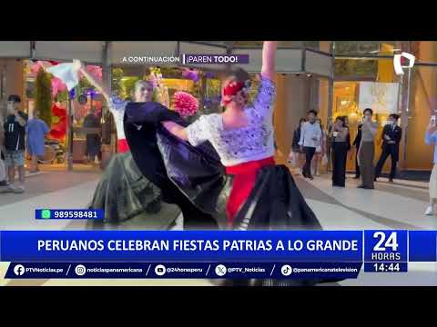 Peruanos celebran Fiestas Patrias con danzas y música en distintas partes del mundo