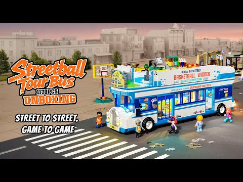 Vidéo Lumibricks Street Fusion 19010 : Bus de tournée Streetball