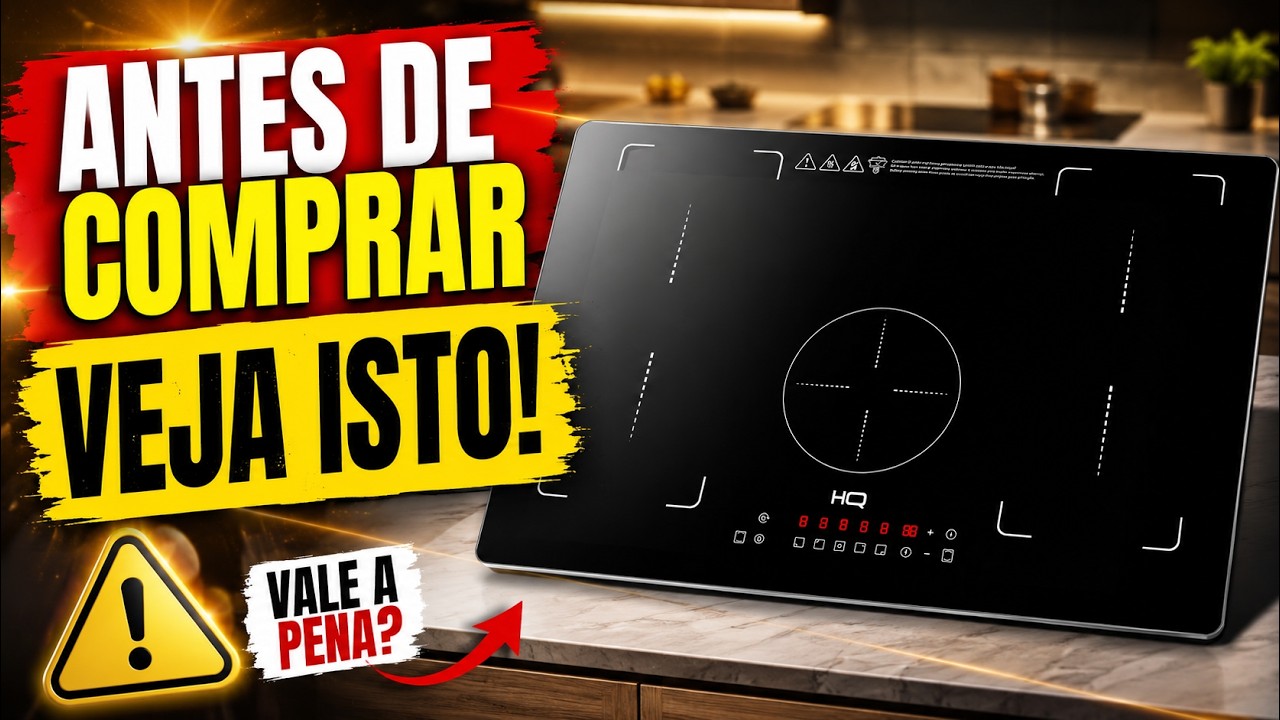 Miniatura da avaliação em vídeo de Cooktop de Indução Panasonic W648CLRPK 6400W Preto