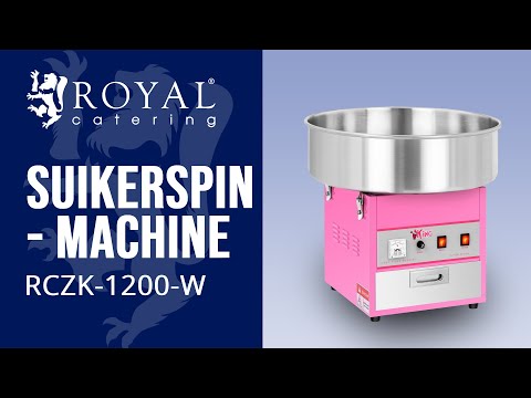 Video - Suikerspinmachine - 52 cm - 1.200 W