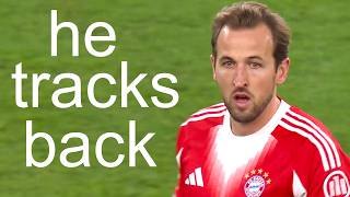 Harry Kane prefers the dirty work...