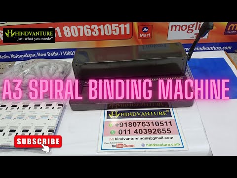 How to Use a Heavy Duty Spiral Binding Machine | Step-by-Step Guide ☺⚡