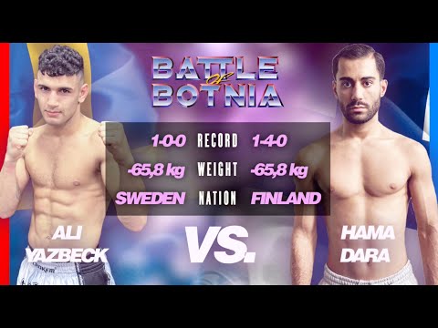 Battle of Botnia 7 - LÅ. Hama "Mawili" Dara vs Ali Yazbeck Full fight