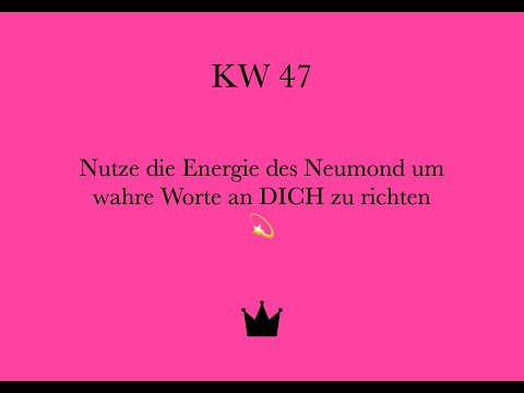 Week 47 - Use the energy of the new moon to address true words to YOURSELF 💫