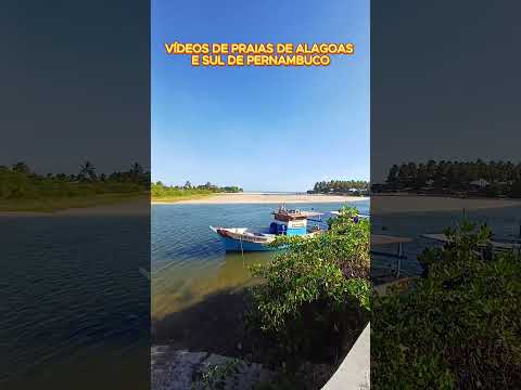 Rio Jequiá que deságua no Mar de Dunas de Marapé em Jequiá da Praia, Alagoas.