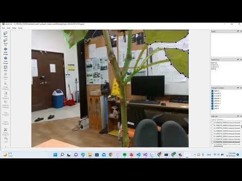 Using Labelme  to label image for semantic segmentation neural network training and convert to mask