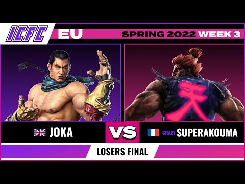 Joka (Feng) vs. Super Akouma (Akuma) Losers Final - ICFC EU Tekken 7 Spring 2022 Week 3