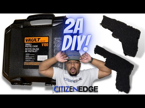 Pelican Gun Case | DIY Foam Firearm Cuts #citizenedge #pelicancase #diy #diycrafts #firearmsafety
