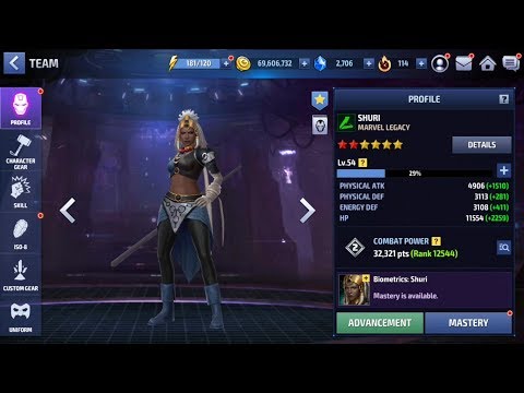 SHURI RANK UP {MARVEL FUTURE FIGHT}