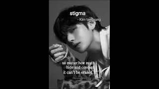 BTS (V) - Stigma (eng lyrical whatsapp status)  Ji
