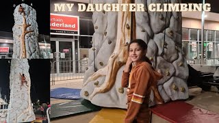My daughter climbing/ Late Upload
